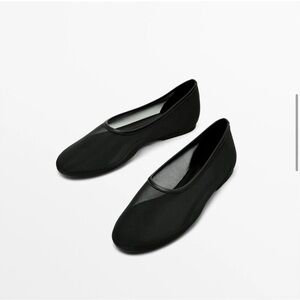 NWT Massimo Dutti Mesh Flats